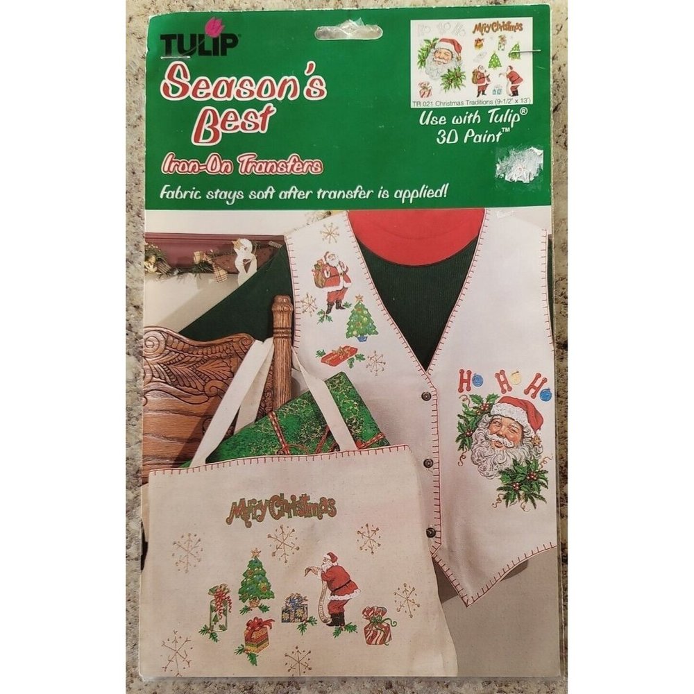 Tulip #TR-021 Season's Best - Christmas Traditions Iron On Transfers - NIP -1998